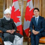 Müslüman Ahmediye Cemaati Başkanı Hz. Mirza Masrur Ahmed, Kanada Başbakanı ile görüştü